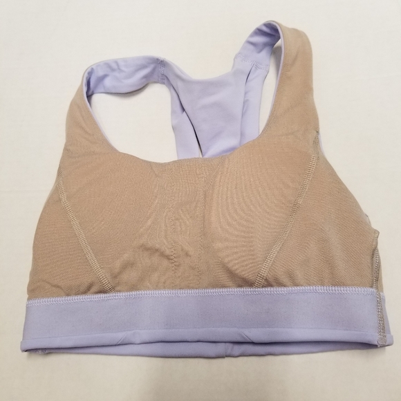 Lululemon Open Racerback Training Bra Medium Support Tank Top Lavender 2 New - Picture 9 of 12